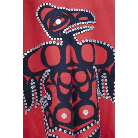 Tribal Robe, Chief Shakes Tribal House, Wrangell, Alaska, USA Print Wall Art By Jaynes