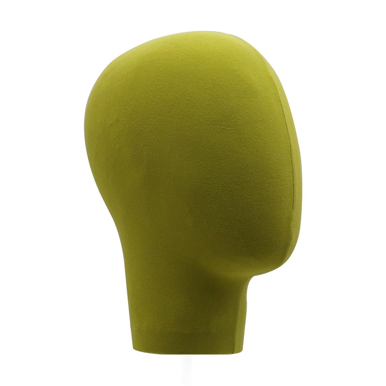 EHJRE Mannequin Head Making Display Model with Stable Stainless Steel Adjustable Base for Showing Hats Headphones Jewelry Suitable for Home Salon Shop M Green