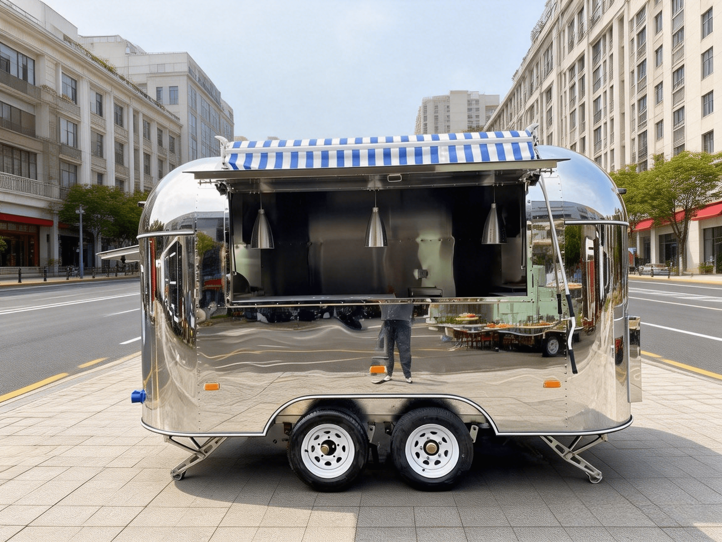 Allbetter Stainless Steel Commercial Food Service Cart | Outdoor Food Preparation Equipment