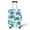 Coconut Tree Pattern, variant on HELLHERO Tropical Fronds Print Luggage Cover Easy Washing Bottom Zipper Polyester Ammonia Suitcase Cover for Travel Outdoor