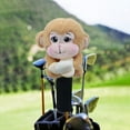 thumbnail image 6 of GARENDE Funny Plush Monkey Golf Wood Headcover Protector for Adults Golf Accessories Light Brown, 6 of 9