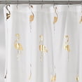 thumbnail image 2 of Lush Decor Flamingo Animal Print Shower Curtain, 72x72, Gold, Single, 2 of 4