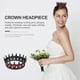 thumbnail image 4 of Coronas barrocas Corona de reina Tiara gótica Coronas de cristal Tiara de princesa Tiara vintage para mujeres Niñas Fiesta de disfraces de Halloween Fiesta de graduación Negro y rojo, 4 of 5