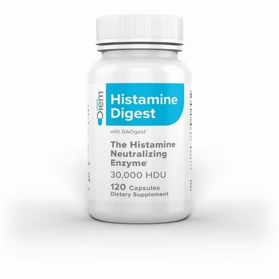 Omne Diem Histamine Digest with DAOgest (Diamine Oxidase) 120 Caps for Dietary Histamine