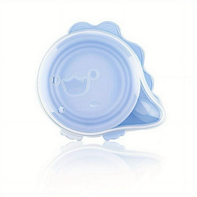 Bol en Silicone Pliable Portable, Ensemble de Vaisselle Alimentaire Supplémentaire Résistant aux Chutes et Stockable avec Couvercle, Ensemble de Vaisselle Alimentaire Rétractable et Pliable