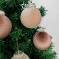 thumbnail image 5 of Twfbrm 9 Pcs Velvet Christmas Ball Ornaments for Xmas Tree, 3.15" Shatterproof Flocked Neutral Decorative Balls with Loop, Christmas Tree Hanging Baubles Christmas Decorations for Holiday Party, 5 of 6