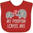 thumbnail image 3 of Inktastic Peepaw Grandpa Loves Me Cute Boys or Girls Baby Bib, 3 of 4