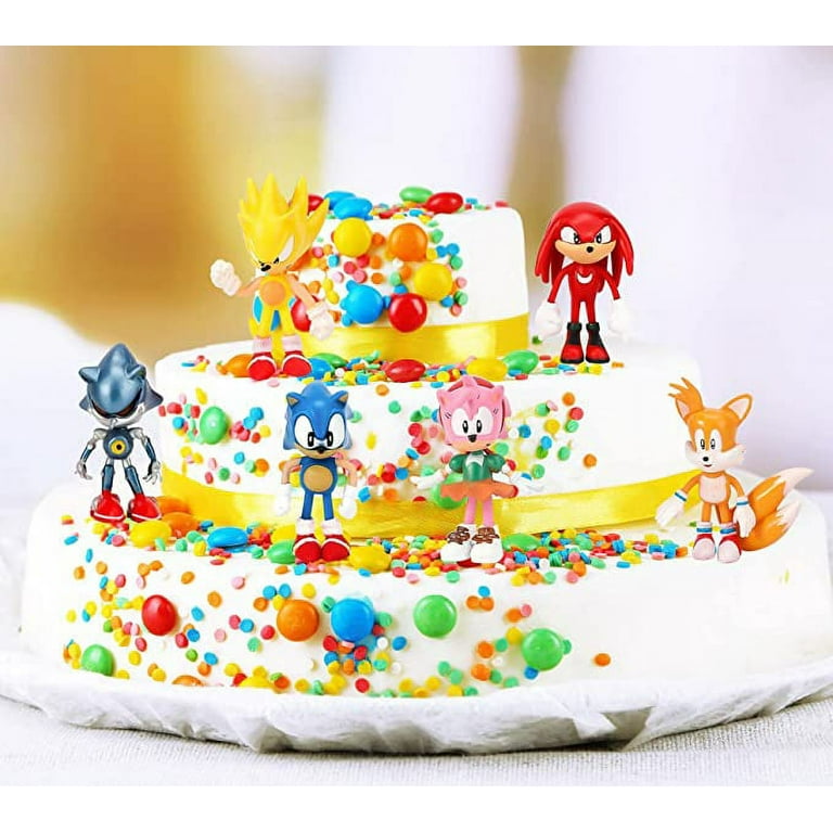 Buy 3 Cake Decorations for Sonic Cake Toppers Birthday Party Supplies  Cupcake Topper Decor Online at desertcartNorway