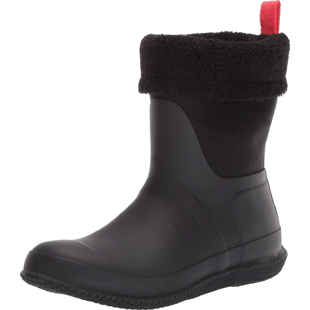 hiking in hunter boots