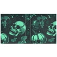 thumbnail image 3 of ALAZA Skull Skeletons Hardcover 3 Ring Binder 1.5" Round Rings Interior Pockets Binders Organizer 2 Pack, 3 of 9