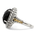thumbnail image 3 of Shey Couture QTC1151-7 Sterling Silver with 14K Gold Antiqued Onyx Ring - Size 7, 3 of 7