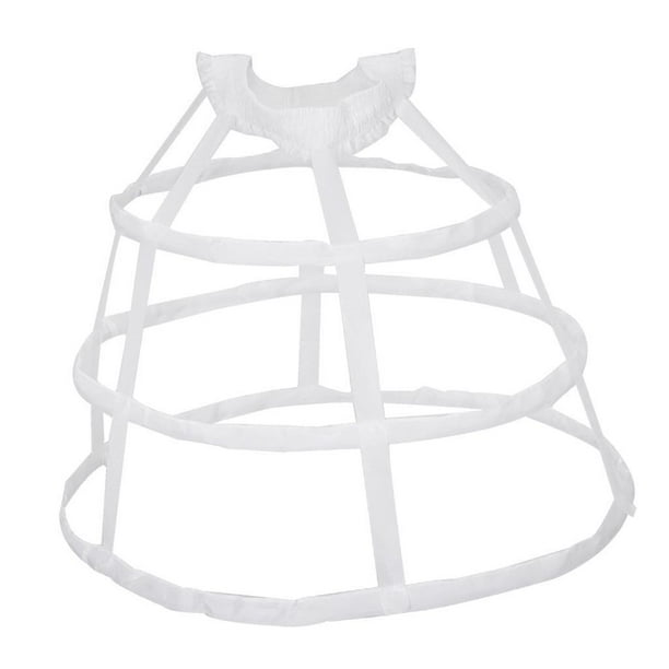 Sonducket Aro de tela de línea A para vestido de novia de boda enagua de deslizamiento guantes y mitones Blanco S