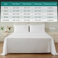 thumbnail image 2 of Yalamila Bed Sheet Set Hotel Style Ultra Soft 300T 3-Piece 100% Cotton Deep Pocket Bedspreads & Pillowcases, White, Twin, 2 of 7