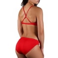 thumbnail image 4 of Adoretex Women's Guard Cross Back Workout Bikini, Athletic Guard Two Piece Swimsuit Set for Girls and Women (FGP08)-Red-M, 4 of 5