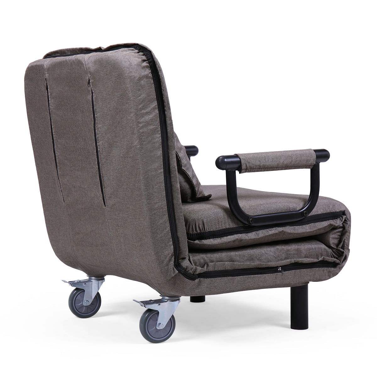 Lowestbest Folding Lazy Sofa Chair, Recliner Chair, Sofa Bed, Floor Chair, Adjustable Sofa Couch Beds, Lounge Chair, Brown Lowestbest Folding Lazy Sofa Chair, Recliner Chair, Sofa Bed, Floor Chair, Adjustable Sofa Couch Beds, Lounge Chair, Brown