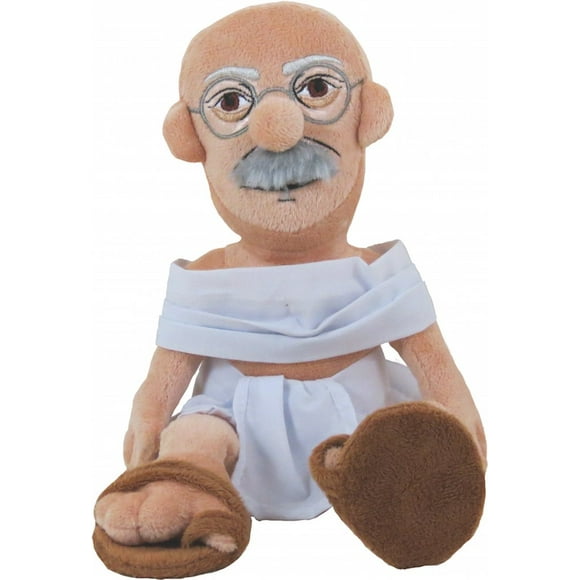 Muñeca Mahatma Gandhi - Pequeño pensador de peluche suave de 11 "" - Juguete para niños o adultos