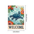 thumbnail image 4 of Amhnf Tropical Sea Turtle Welcome Garden Flag For Home Outdoor Garden Yard Decor 12x18 inch, 4 of 5