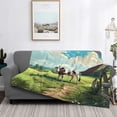 thumbnail image 2 of Rozeui Prairie Pasture Cow for Flannel Blanket, Soft Fuzzy Plush King Blanket for Winter, Thick and Warm All-Season Bed Throw-50"x40", 2 of 6