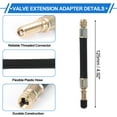 thumbnail image 3 of 1 Set 135 Degree Copper Tire Valve Extension with Durable Plastic 125mm Tyre Valve Stem Extender for Car Motorcycle RV Truck Bike, 3 of 6