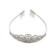 thumbnail image 3 of Allure Rhinestone Tiara - Rounded, 3 of 7