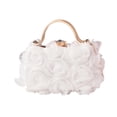 thumbnail image 3 of Esquirla Flower Handbag Portable Ladies Shoulder Bag for Cellphone Keys Lipstick Prom White, 3 of 8