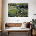thumbnail image 3 of Elephant Stock Woman With A Parasol In A Garden Wall Art - Horizontal Canvas Wall Art - Living Room Wall Decor - Nature Canvas - Blue And Beige Decor By Pierre Auguste Renoir - 45" x 30", 3 of 8
