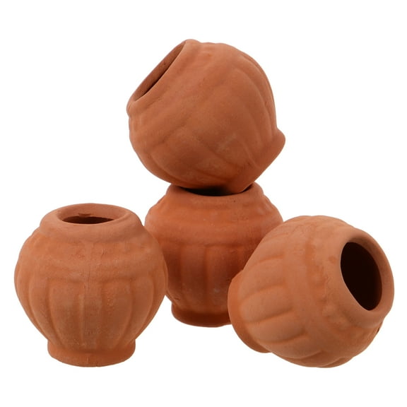 landege 4Pcs Terracotta Pots Clay Pots Terracotta Pots Small Planter Mini Pots