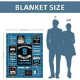 thumbnail image 6 of Gifts for 9 Year Old Boy, 9 Year Old Boy Gifts Kids Blanket 40x50in, Best Gifts for 9 Year Old Boys Warm Flannel Throw Blankets Birthday Gifts for 9 Year Old Boy, 6 of 6