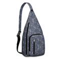 thumbnail image 1 of Beachcomber Sling Backpack - Spiral Seashell & Tropical Design Crossbody Bag, Lightweight Durable Pack with Layered Storage for Essentials, 1 of 4