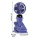 thumbnail image 5 of Clip On Fan Portable Stand Clip Pequeño Ventilador Ventilador de Escritorio Estación de Carga Usb Dormitorio de Estudiantes Dormir Junto a la Cama Mini Camping Al Aire Libre Conveniente Pequeño Ventil, 5 of 5