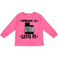 thumbnail image 3 of Inktastic Someone in Utah Loves Me Vacation Boys or Girls Long Sleeve Toddler T-Shirt, 3 of 5