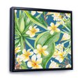 thumbnail image 3 of Yellow Flowers and Tropical Foliage XV 30 in x 30 in Framed Painting Canvas Art Print, by Designart, 3 of 5
