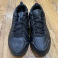 thumbnail image 3 of New Balance 608 Shoes Men Size 10.5 Triple Black Leather Non Slip Safety Comfort, 3 of 6