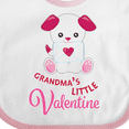 thumbnail image 4 of Inktastic Grandma's Little Valentine Boys or Girls Baby Bib, 4 of 4