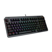 ASUS TUF Gaming K3 Gen II keyboard - compact 97-key layout, optical-mechanical RGB switches, detachable top plate, and Aura Sync