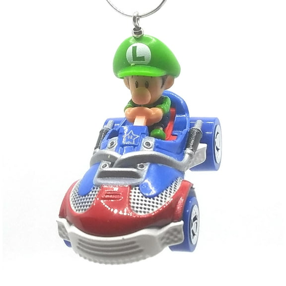 Christmas Ornament for Mario Kart Baby Luigi Sneaker Cart Red Blue