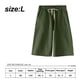 thumbnail image 2 of Pantalones cortos de algodón para mujer, pantalones cortos largos para hacer ejercicio, pantalones cortos con bolsillos, 2 of 5