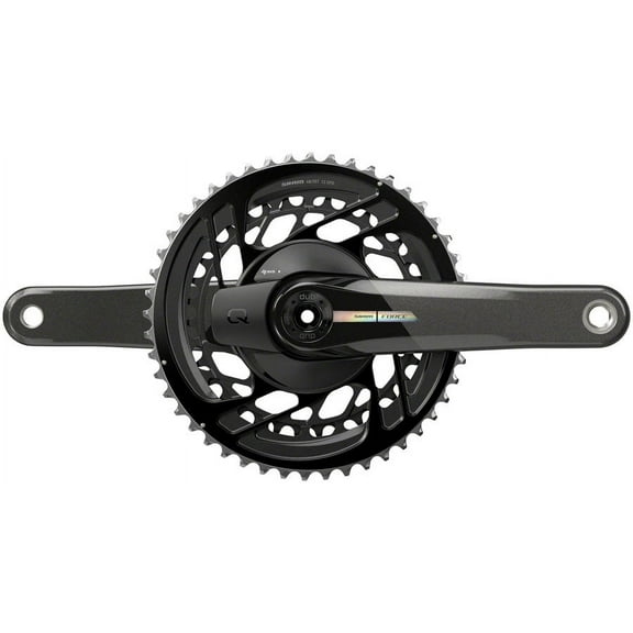 SRAM Force AXS Power Meter Crankset - 165mm 2x 12-Speed 48/35t Direct Mount DUB Spindle Interface Iridescent Gray D2