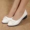 thumbnail image 6 of Mostsola Women's Low Block Heels Pumps Elegant Closed Toe Casual Shoes for Work Office, 6 of 8