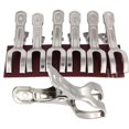 thumbnail image 2 of Ccdes Quilt Clothes Clips,Stainless Steel Clips,6pcs/set Stainless Steel Laundry Clips Metal Clothes Socks Hanging Spring Clip Clamp, 2 of 4