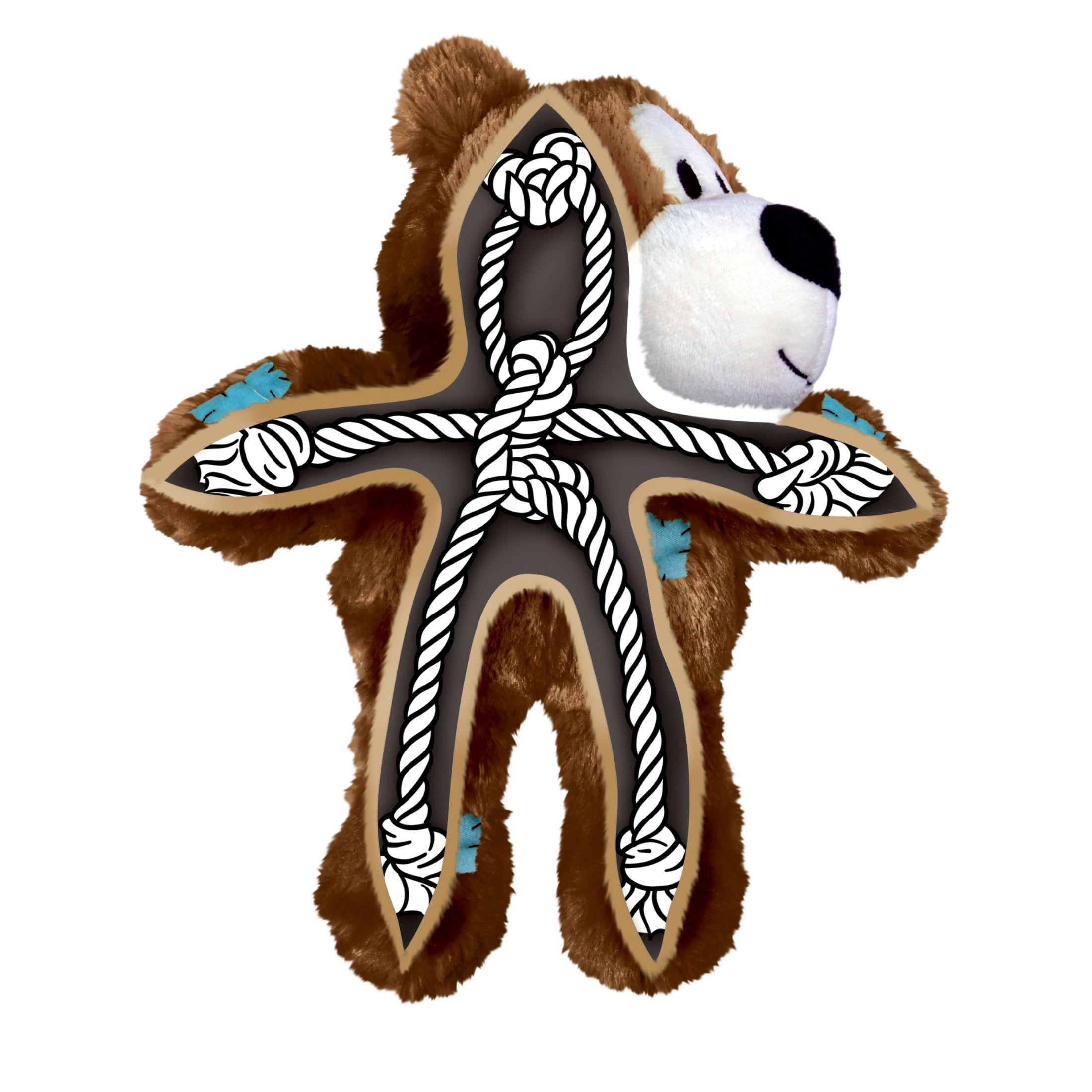 KONG® Wild Knots Internal Rope Skeleton Dog Toy, Giraffe, Medium/Large