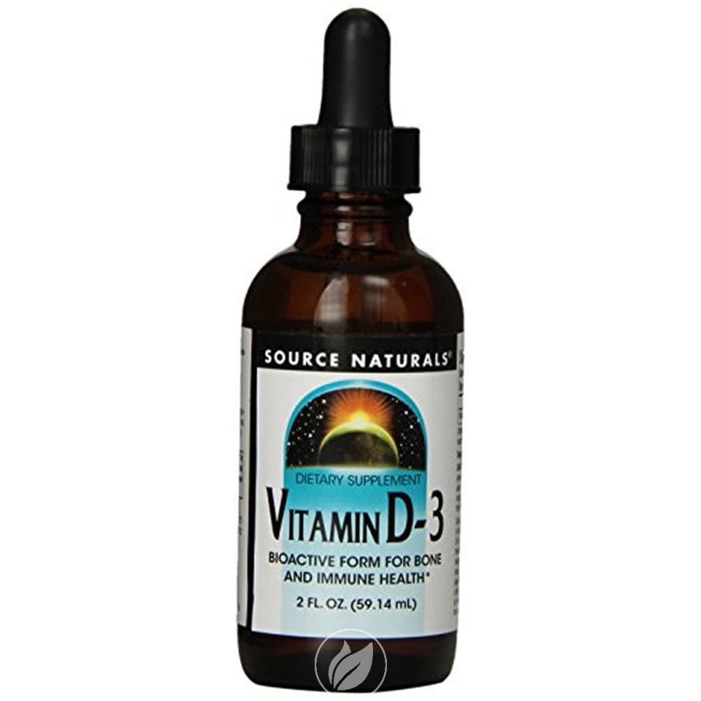 Vitamin D3 Liquid 2 fl oz by Source Naturals, Pack of 2