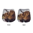 thumbnail image 4 of Disketp Yak Print Women's Shorts Workout Shorts for Athletic Gym Running Shorts with Phone Pockets Medium, 4 of 8