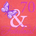 thumbnail image 3 of CafePress - 70 & Fabulous (Plumb) T Shirt - Womens Tri-blend T-Shirt, 3 of 4