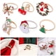 thumbnail image 1 of Anillo de servilleta navideño Homerr, porta servilletas navideño, muñeco de nieve, Papá Noel, anillo de servilleta navideño, decoración de mesa, porta servilletas con hebilla, suministros para fiesta, 1 of 8