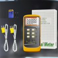 thumbnail image 4 of Handheld Thermocouple Thermometer,2-Channel K-Type Thermocouple Probe, 4 of 5