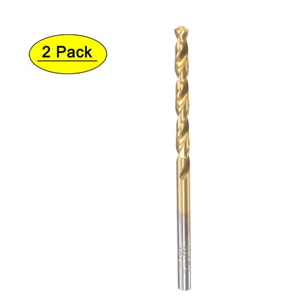

Uxcell 3.5mm High Speed Steel Straight Shank Twist Drill Bit Fully Ground Titanium Coated 2 Pack