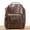 Dark Coffee Color, variant on Retro Leather Backpack Trolley Case,Dark Coffee Color