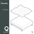 thumbnail image 2 of Cobija Queen Afelpada Dreamlab Flannel de Rayas Ultra Suave | Blanket Cobertor Polar Invierno para Cama o Manta para Sofa | Frazada Calientita, Hipoalergénica | Colcha Beige, 2 of 7