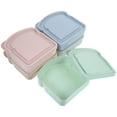 thumbnail image 1 of SKISUNO 5 Pcs Contenants de Rangement pour Sandwichs Paille de Blé Rangement pour Collations pour Familles en Plein Air, 1 of 8
